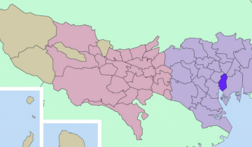 中央区の地図