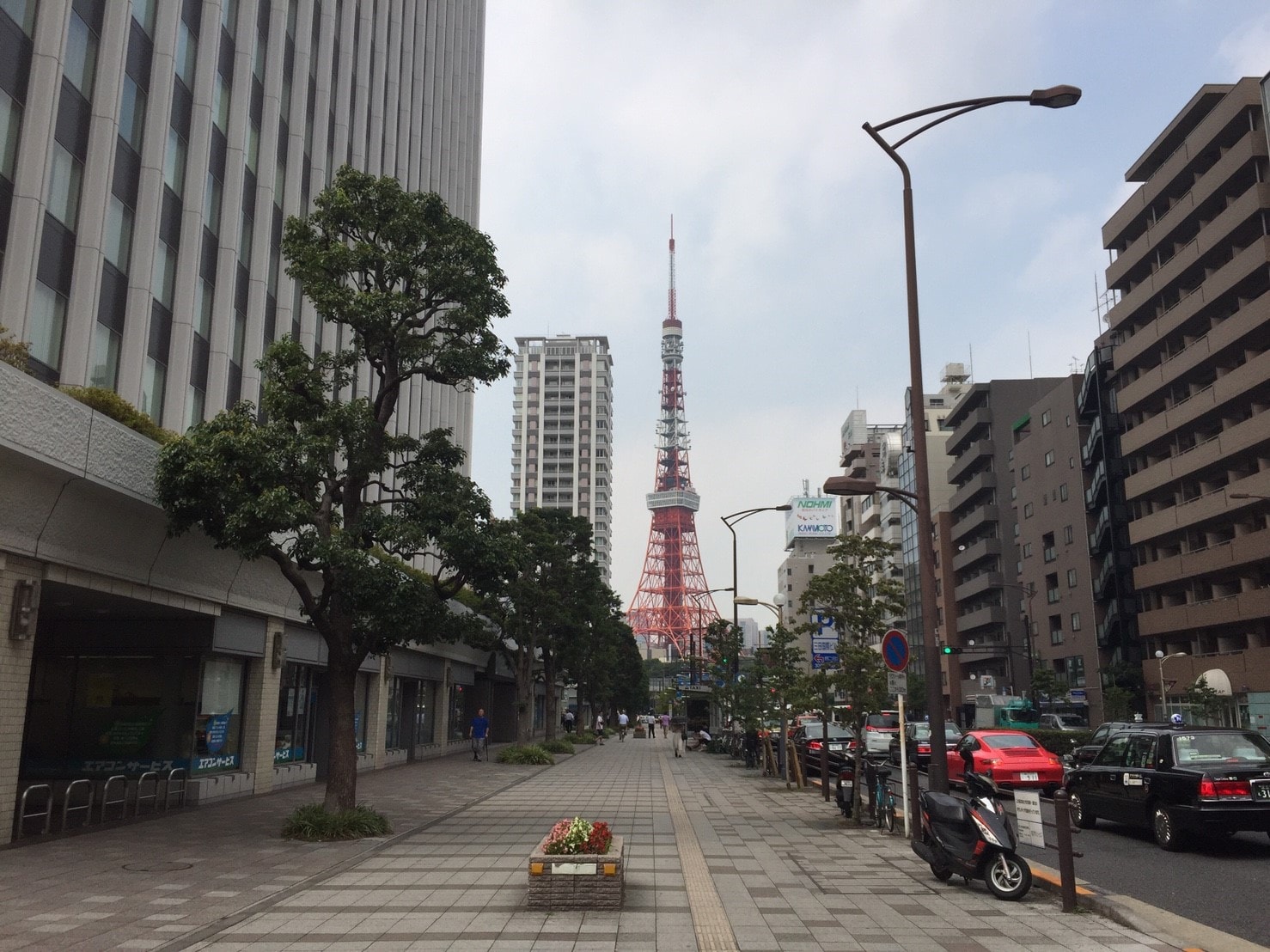 東京タワーが望める街並み