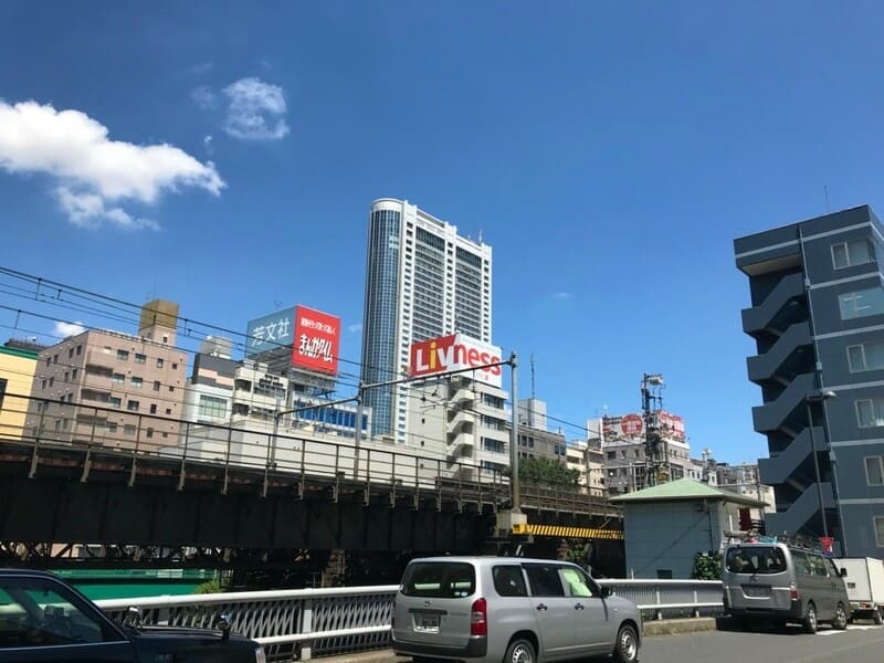 東京ドームホテルの遠景