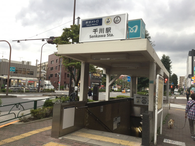 千川駅前の様子