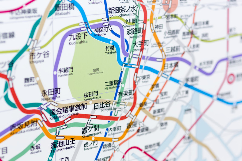 東京メトロ沿線の地図
