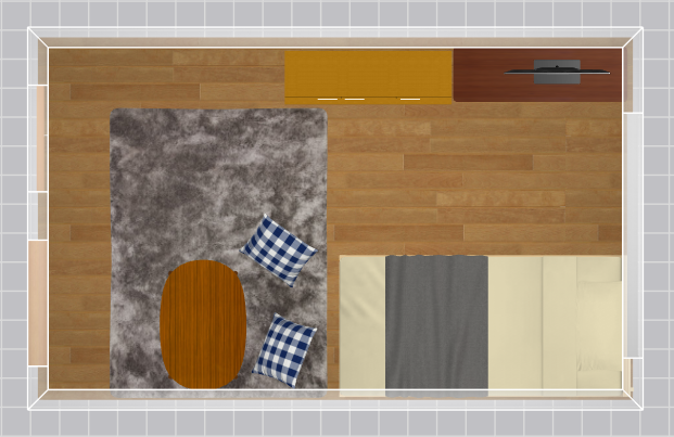 6畳の家具配置例