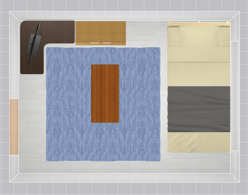 5畳の家具配置例