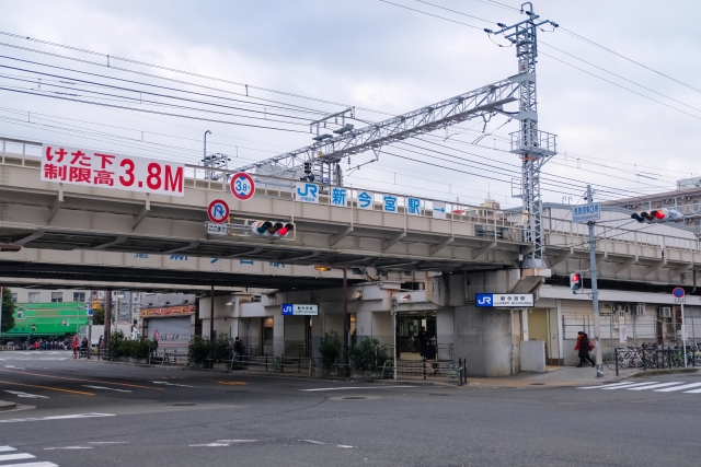 大阪の住みたくない街ランキング1位の西成地域の写真(新今成駅)