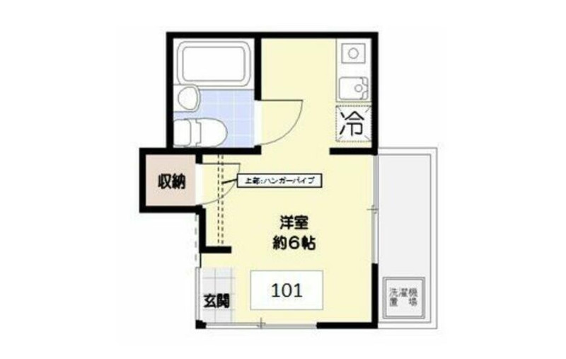 豊島区内の家賃4.7万円の賃貸物件の間取り図