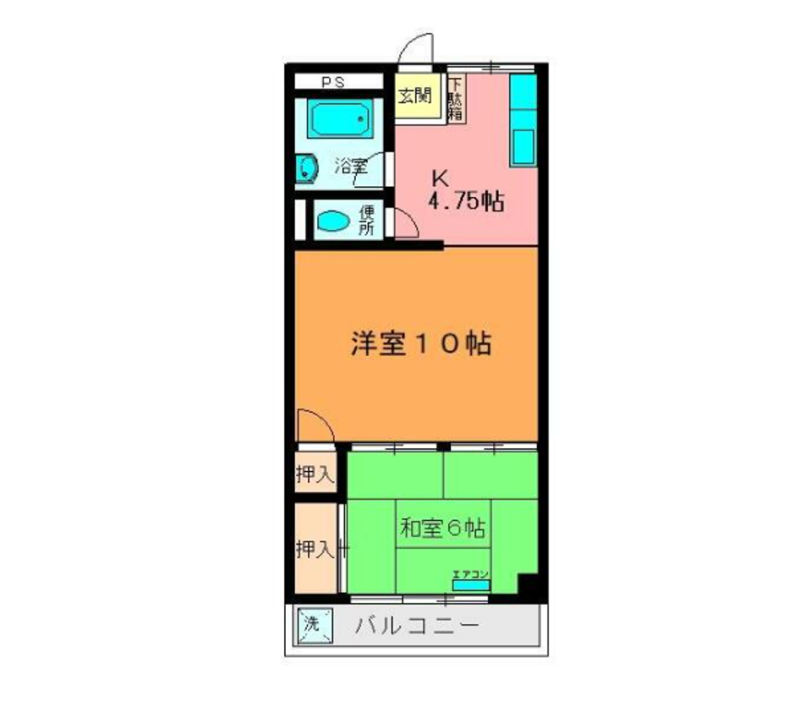 ATBBで家賃9万以下の東京23区内にある二人暮らし用の間取り図