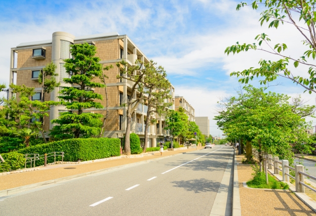 芦屋市の街並み