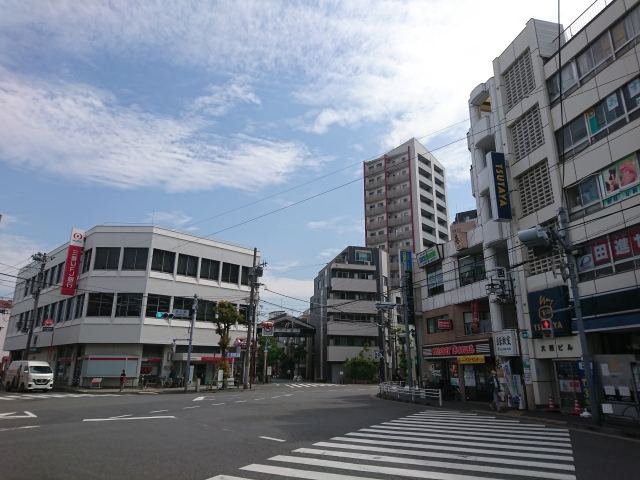 東急池上駅前広場の様子