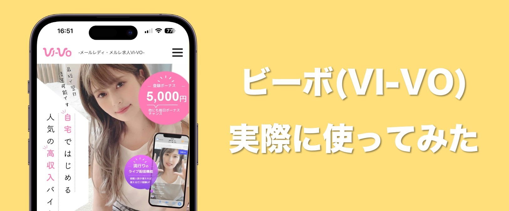 ビーボ(VI-VO)を使ってみた