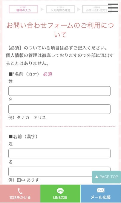 ライブチャットアリス_応募フォーム