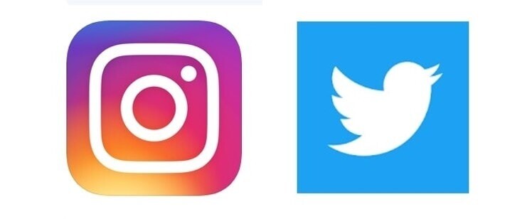 インスタグラムとTwitterのアイコン画像