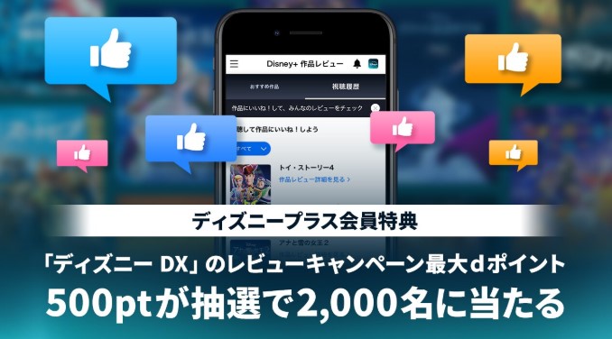 ディズニープラスいいねでdポイントプレゼント