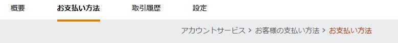 Amazon支払い情報の登録画面