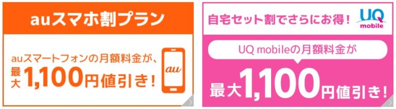 とくとくBBホームWi-Fi_au・UQモバイルスマホセット割