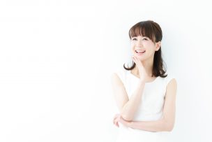 笑顔の女性