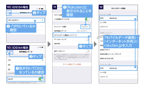 楽天モバイルSIM開通手続き