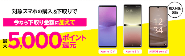 対象Android製品購入&下取りで最大5,000ポイント還元！！キャンペーン