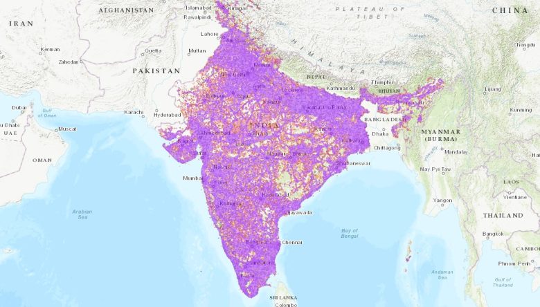 インド通信エリア