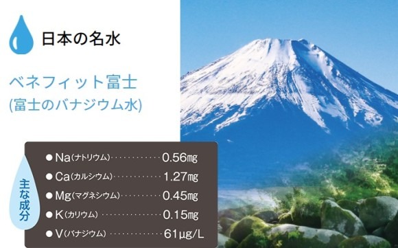 ベネフィット富士(富士のバナジウム水)