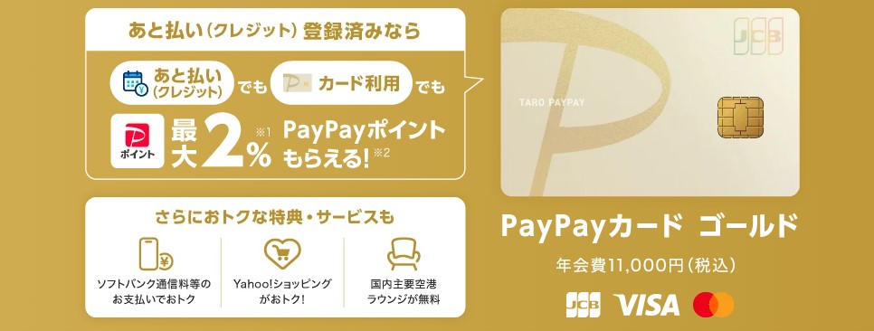 PayPayカードゴールドで毎月PayPayポイントが貯まる