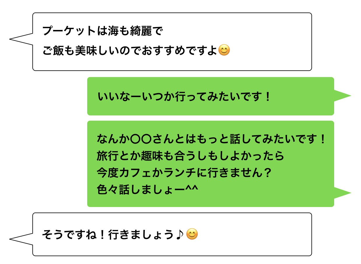 誘い方の例「ストレートに誘う」