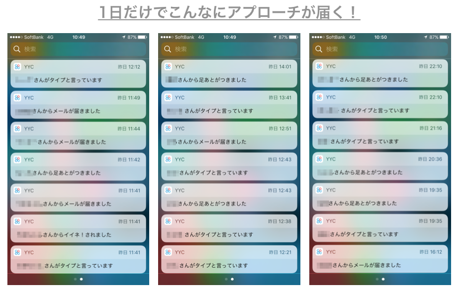 YYCの1日のアプローチの例