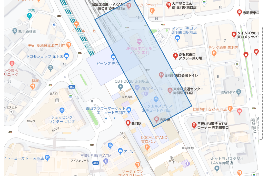 赤羽駅沿