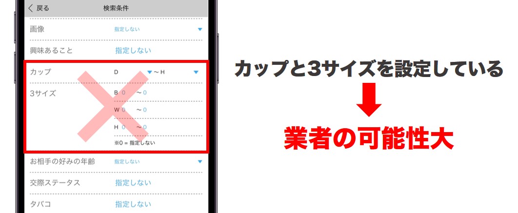 カップと3サイズは絞り込まない