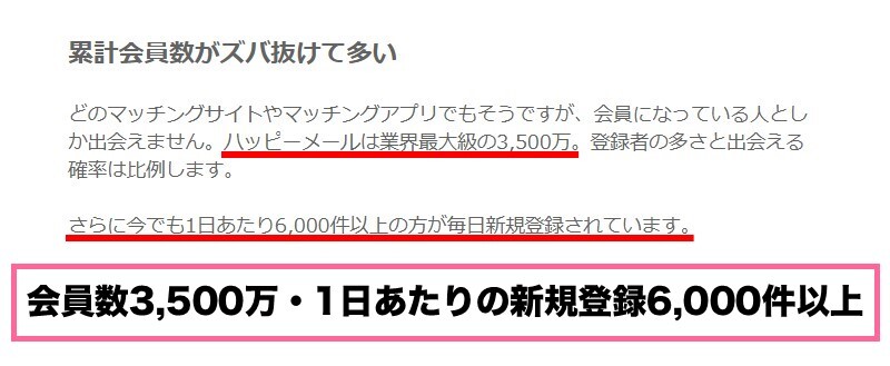 ハッピーメールはサクラを雇うほど会員数に困っていない