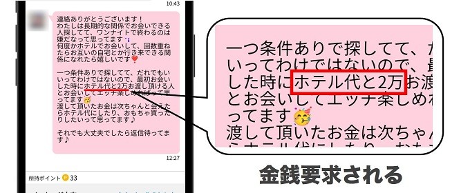 業者の見分け方金銭要求