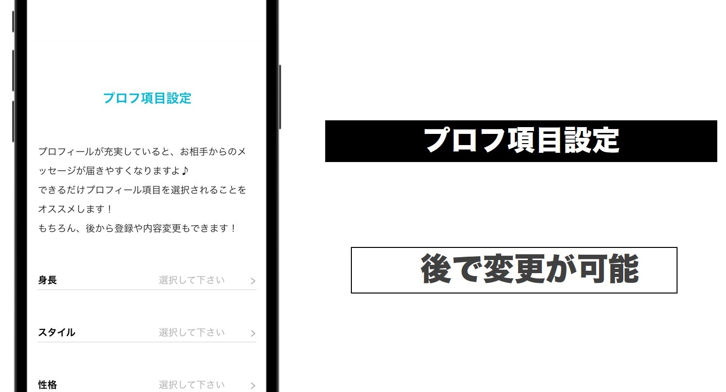 プロフ項目設定