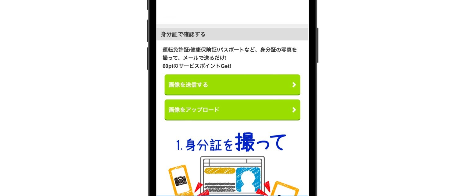 身分証で年齢確認する手順