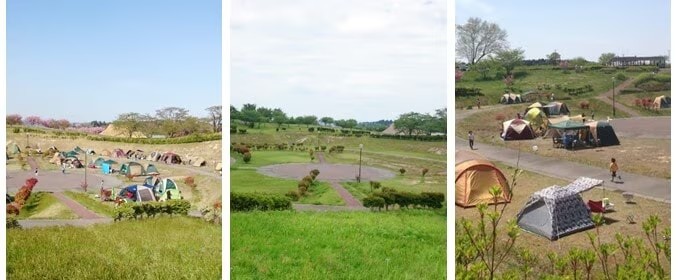 長沼フートピア公園の一般キャンプサイト