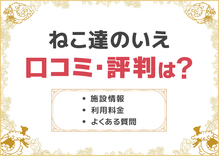 保護猫カフェ「ねこ達のいえ」の口コミ・評判は?デートにおすすめ!