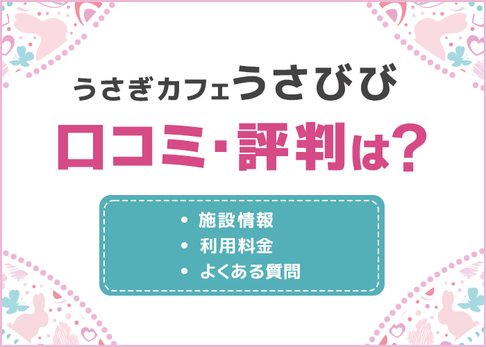 うさぎカフェ「うさびび」の口コミ・評判は?うさぎ好きにおすすめのデートスポット!
