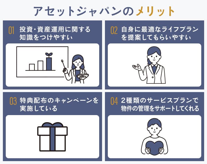 アセットジャパンを利用するメリット