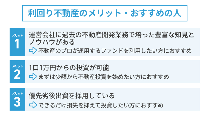 利回り不動産のメリットとおすすめの人