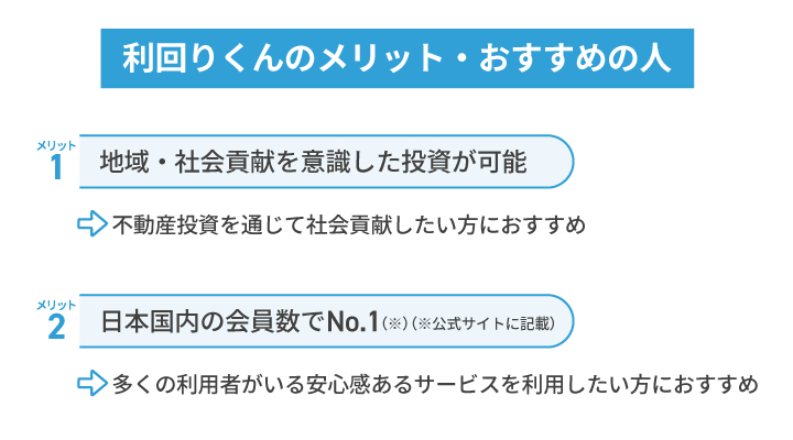 利回りくんのメリットとおすすめの人