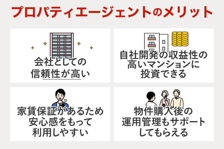 プロパティエージェントを利用するメリット