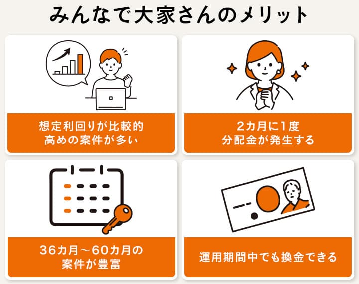 みんなで大家さんのメリット