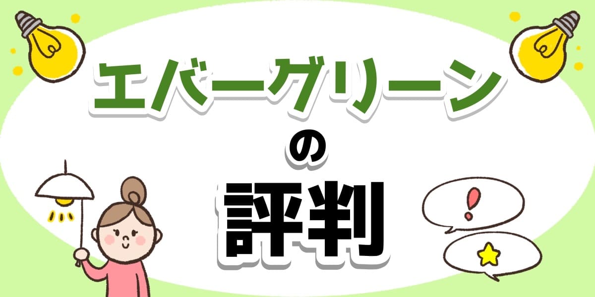 エバーグリーン電気の評判や口コミ メリットデメリットは 料金は安い エバーグリーン リテイリング