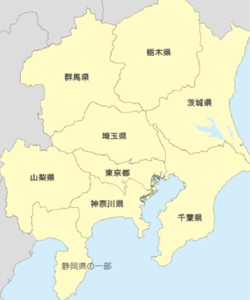 東京ガスの電気の供給MAP