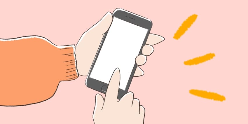 海外でWiFi接続してスマホを触っているイメージ