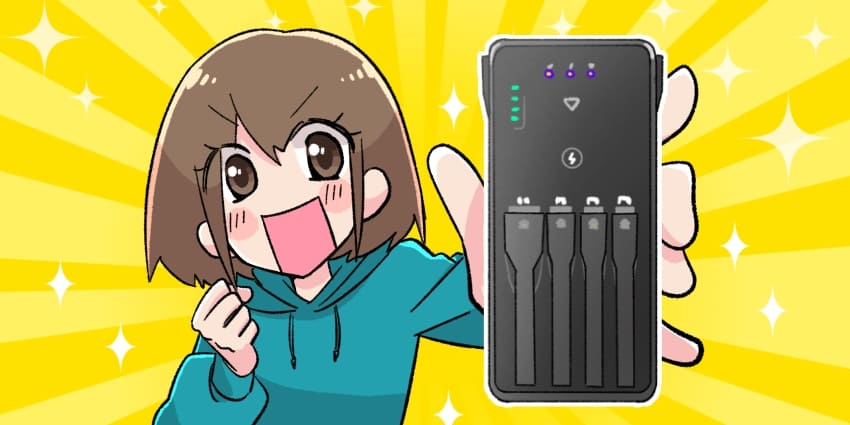 WiFiBOXをおすすめしている人のイラスト