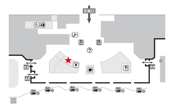 【2025年11月】福岡国際線ターミナル内_WiFiBOXカウンター