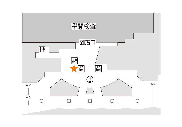 【2025年11月】福岡国際線ターミナル内_イモトのWiFiロッカー